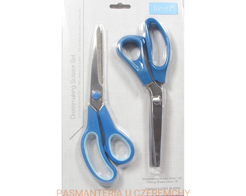 nożyce krawieckie + pinking shears - komplet