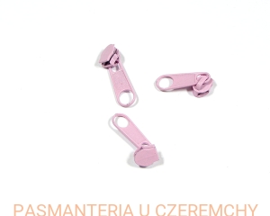 suwak zamkowy 3 mm różowy