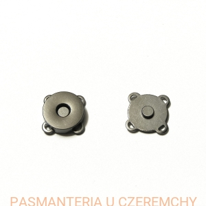 zapięcie magnetyczne do przyszywania 18 mm - czarny nikiel