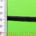 taśma flizelinowa do szwów z nitką czarna 6 mm /taśma formująca, szewband/ - opakowanie 100 mb