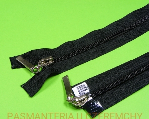 zamek 85 cm czarny rozdzielczy dwusuwakowy spirala rozm.5