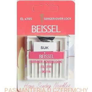 igła BEISSEL do owerloka typu jersey - SUK - /do dzianin/ rozm.90