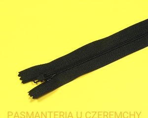 zamek 50 cm czarny ALPHA nierozdzielczy spirala rozm.3