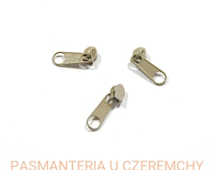 suwak zamkowy 3 mm beżowy