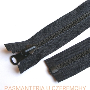 zamek 50 cm czarny rozdzielczy dwustronny kostka rozm. 5 