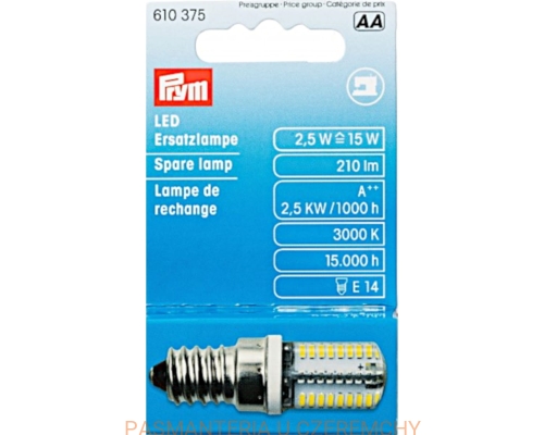 lampka LED /żarówka/ z małym gwintem do maszyny do szycia PRYM 610 375