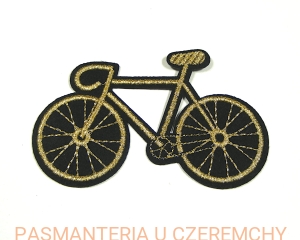 aplikacja do naprasowywania - złoty rower