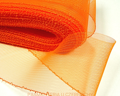 taśma krynolinowa 80 mm pomarańczowa z nitką ściągającą