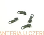 suwak zamkowy 3 mm ciemna zieleń khaki