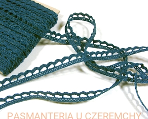 koronka bawełniana 10 mm granatowa