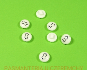 guzik "manekin" biały 12,5 mm
