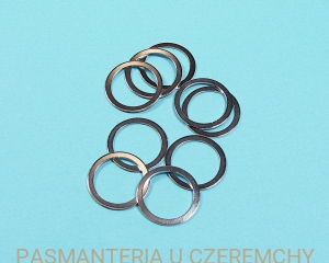 kółko bieliźniarskie 18 mm metalowe, miralloy, kolor srebrny 