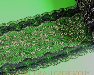 koronka elastyczna 170 mm czarno - złota