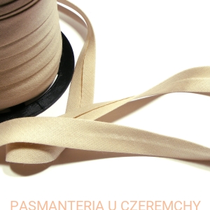 lamówka 12 mm jasnobeżowa /beżowa/ - opakowanie 20 m