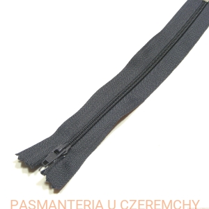 zamek 20 cm ciemnoszary nierozdzielczy spirala rozm. 5 /szary/