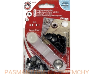napy wodoszczelne 13,5 mm  czarna oksyda WUK Koh-I-Noor 