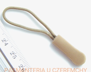 przywieszka do zamka błyskawicznego - beżowa