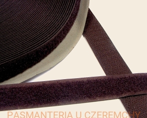 taśma rzepowa 20 mm brązowa /rzep/ 