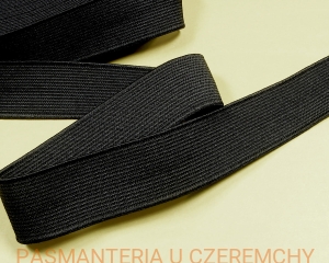 guma tkana 25 mm czarna - opak.25 mb   