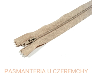 zamek 18 cm beżowy nierozdzielczy spirala rozm.3 