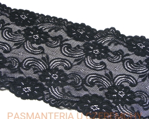 koronka elastyczna 165 mm /16,5 cm/ czarna