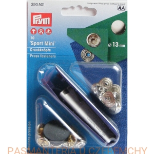 napy metalowe "Sport Mini" do nabijania 13 mm srebrne PRYM 390 501 /zatrzaski/