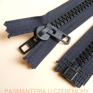 zamek 250 cm czarny rozdzielczy ALPHA dwustronny kostka grubsza