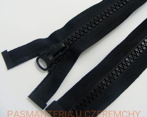 zamek 183 cm czarny rozdzielczy kostka grubsza  