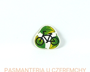 aplikacja do naprasowywania - rower z symbolami eko /termoaplikacja, naprasowanka/