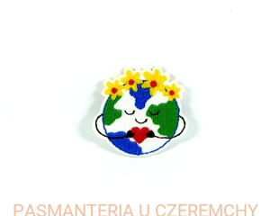 aplikacja do naprasowywania - zielona planeta /termoaplikacja, naprasowanka/