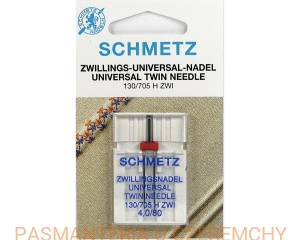 igła Schmetz podwójna uniwersalna 4mm/80 (130/705 H ZWI NE 4,0 SCS)