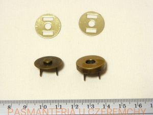 zapięcie magnetyczne 18 mm - mosiądz oksydowany