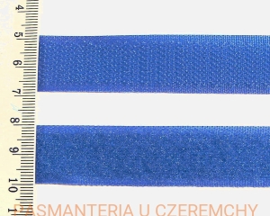 taśma rzepowa 20 mm ciemnochabrowa /rzep granatowy, chabrowy/