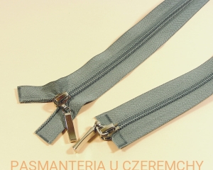 zamek 105 cm szary rozdzielczy dwusuwakowy spirala 5 /szarozielony, zielony/