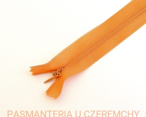 zamek 50 cm pomarańczowy nierozdzielczy kryty