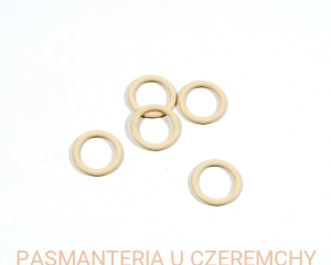 kółko bieliźniarskie 11 mm beżowe metalowe, lakierowane/cieliste/