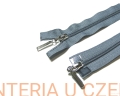 zamek 100 cm szary rozdzielczy dwusuwakowy spirala 5