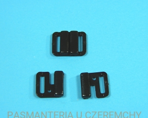 zapięcie 10 mm plastikowe czarne  /do biustonosza, do stroju kąpielowego/     