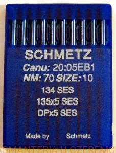 igła okrągła Schmetz 135x5 /DPx5/ SES rozm. 70 do dzianin /igły/