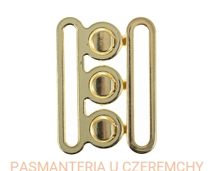 klamra metalowa do pasków 50 mm - kolor złoty /klamerka, waspie złota/