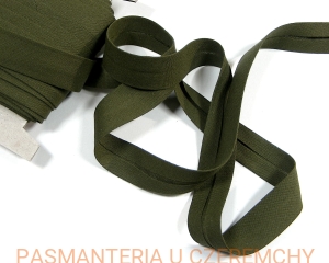 lamówka  18 mm ciemnozielona /khaki, zielona/