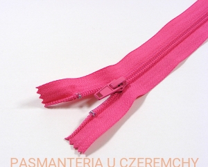 zamek 18 cm ciemnoróżowy nierozdzielczy spirala rozm. 5 /różowy/