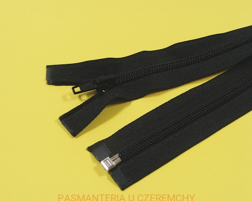 zamek 750 cm czarny rozdzielczy plastikowy spirala rozm. 5