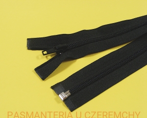 zamek 100 cm czarny rozdzielczy plastikowy spirala rozm. 5    