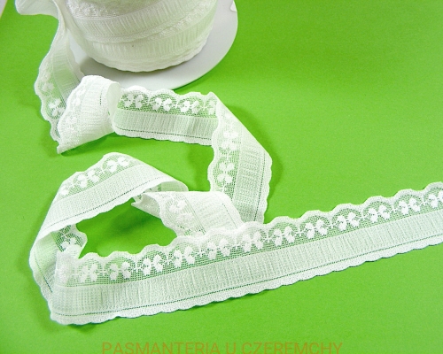 guma bieliźniarska biała 23 mm