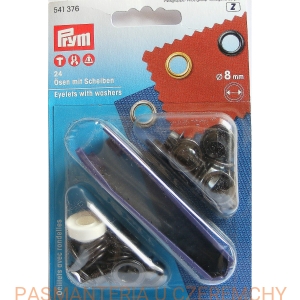oczka - nity oczkowe 8 mm czarne oksydowane PRYM 541 376 