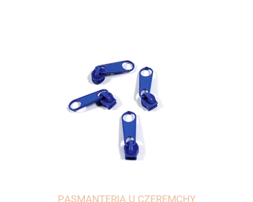 suwak zamkowy 3 mm chabrowy