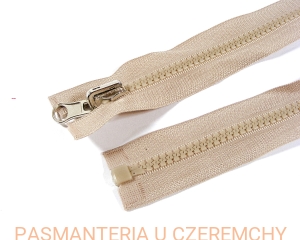 zamek 65 cm jasnobeżowy rozdzielczy dwustronny typu kostka 5 /beżowy/ 