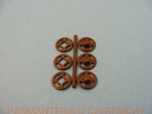 zatrzaski plastikowe czarne 13 mm /rozm.5 /