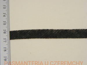 taśma flizelinowa 10 mm czarna skośna - opakowanie 100 mb
